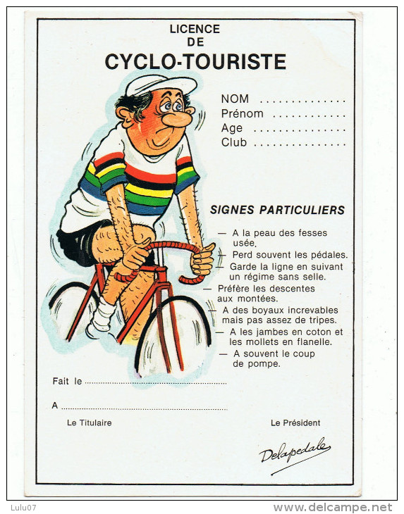Cyclo  Touriste    Série  Licence - Cyclisme