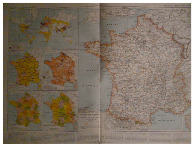 Ancien Atlas classique Vidal-Lablache   - Histoire et Géographie 1910