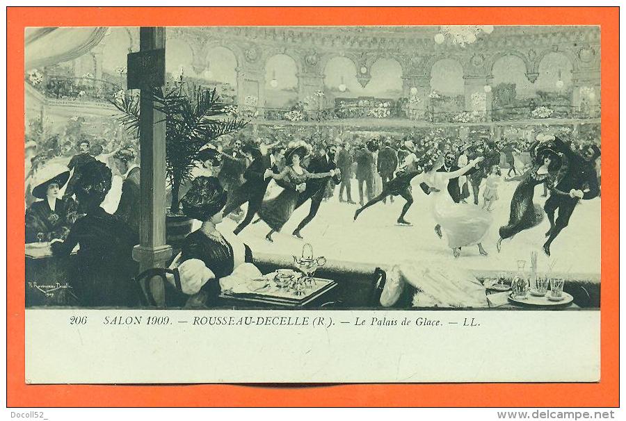 Salon De 1909 -  Rousseau Decelle  "  Le Palais De Glace "  Patineurs - Patinage Artistique