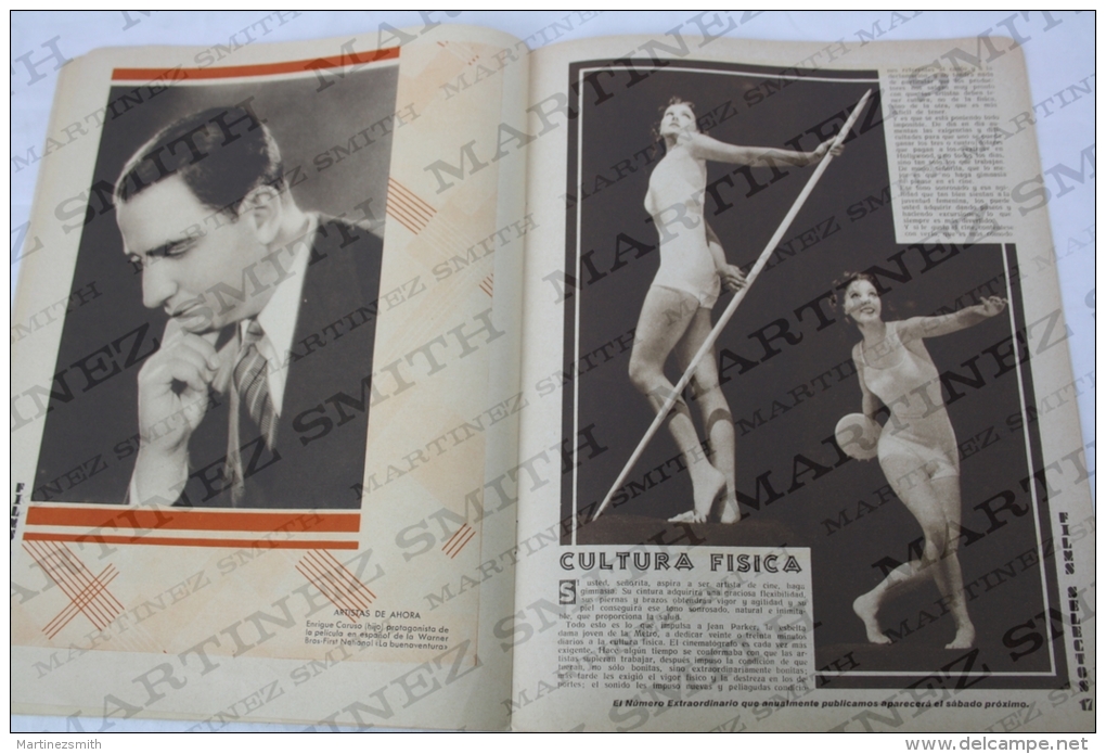 1934 Movie Actors Magazine - Frances Drake, Sylvia Sidney, Charles Farrell, Jean Murat, Marie Glory, Karen Morley... - Revistas