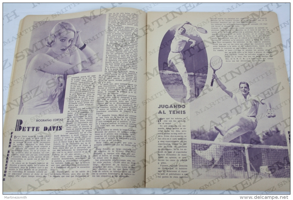 1933 Movie Actors Magazine - Baby LeRoy, Bette Davis, Liane Haid, Alice Field, Genevieve Tobin, William Powell... - Zeitschriften