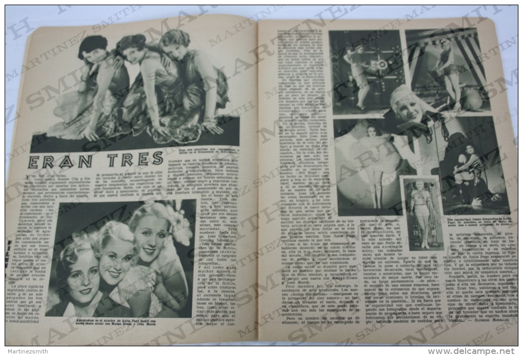 1933 Movie Actors Magazine - Baby LeRoy, Bette Davis, Liane Haid, Alice Field, Genevieve Tobin, William Powell... - Zeitschriften
