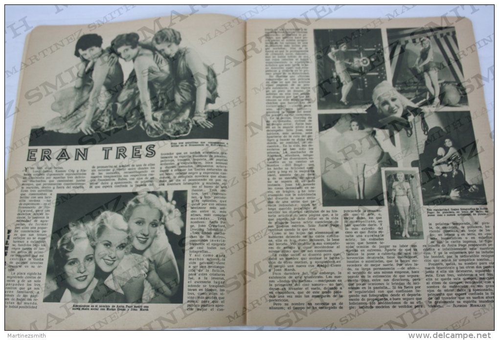 1933 Movie Actors Magazine - Baby LeRoy, Bette Davis, Liane Haid, Alice Field, Genevieve Tobin, William Powell... - Magazines