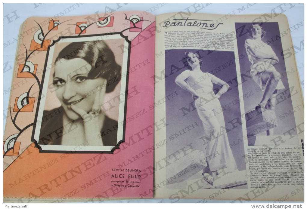 1933 Movie Actors Magazine - Baby LeRoy, Bette Davis, Liane Haid, Alice Field, Genevieve Tobin, William Powell...