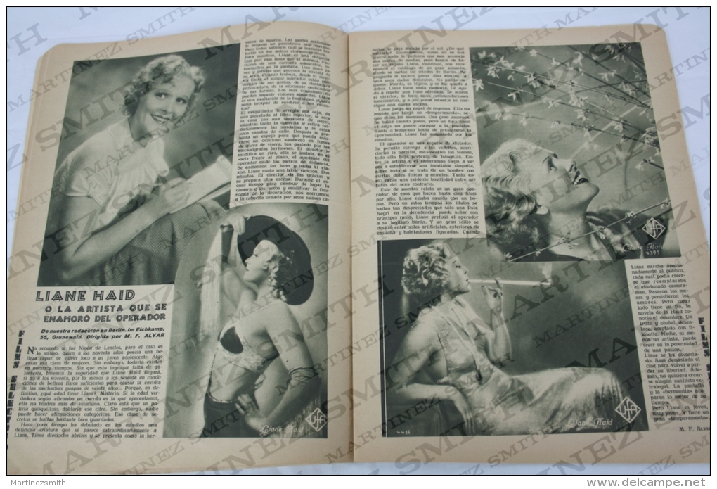 1933 Movie Actors Magazine - Baby LeRoy, Bette Davis, Liane Haid, Alice Field, Genevieve Tobin, William Powell...