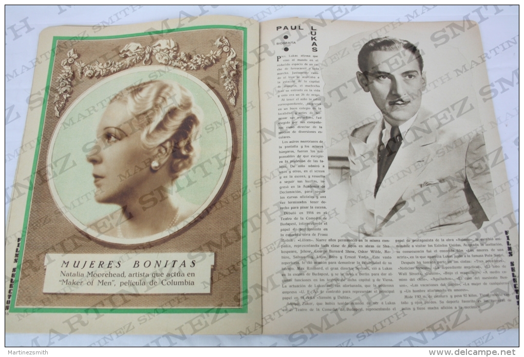 1932 Movie Actors Magazine -Imperio Argentina, Walt Disney, Barbara Weeks, Claudette Colbert, Francesca Bertini... - Zeitschriften