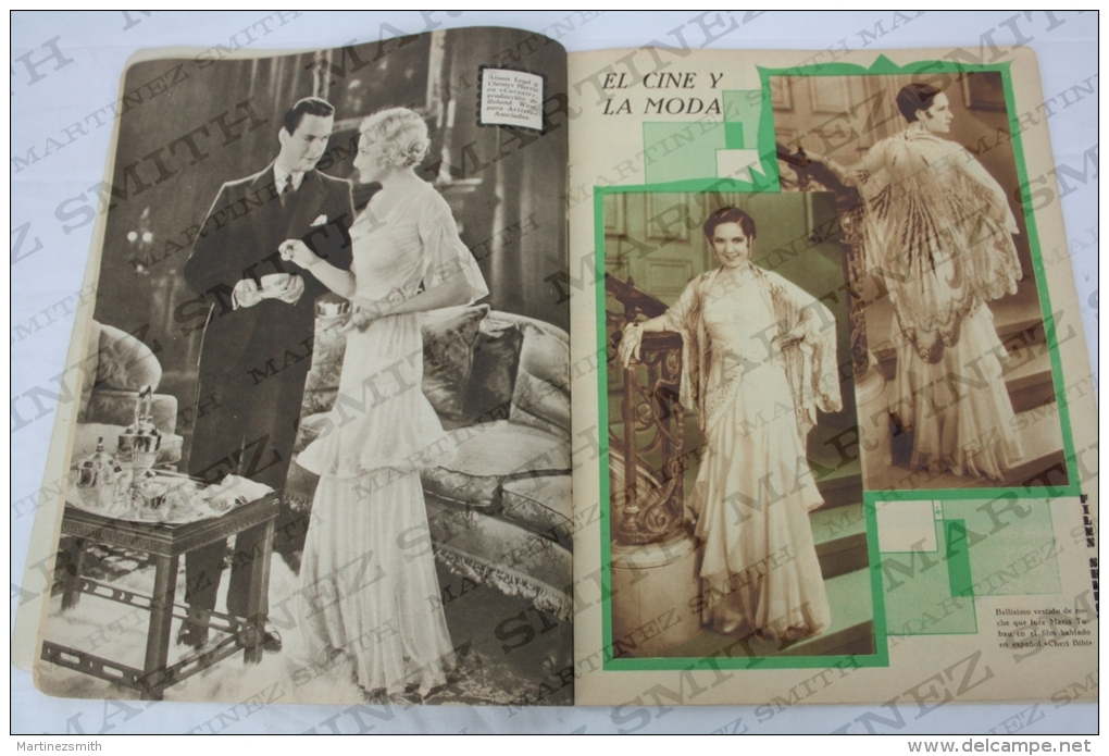 1932 Movie Actors Magazine -Imperio Argentina, Walt Disney, Barbara Weeks, Claudette Colbert, Francesca Bertini...