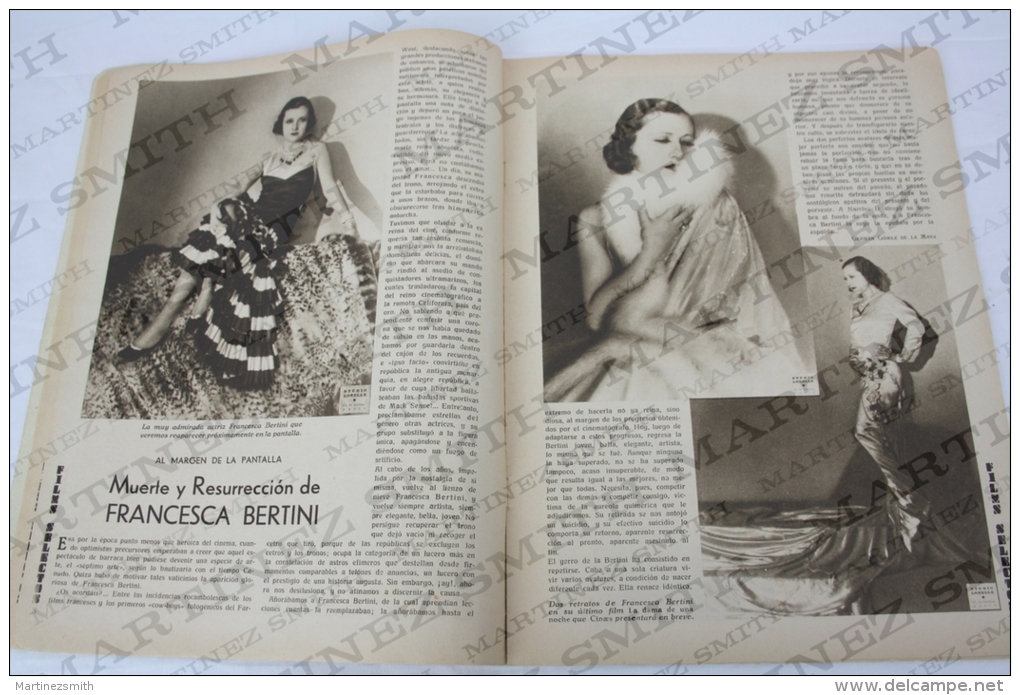 1932 Movie Actors Magazine -Imperio Argentina, Walt Disney, Barbara Weeks, Claudette Colbert, Francesca Bertini...