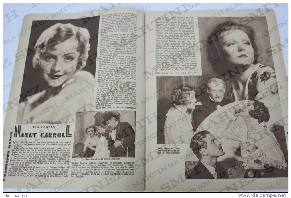 1933 Movie Actors Magazine - Ruby Keeler, Nancy Carroll, Lona André, Mae West, Marlene Dietrich, Cary Grant... - Riviste