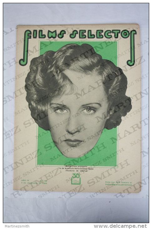 1933 Movie Actors Magazine - Madge Evans, Elizabeth Allan, Barbara Stanwyck, Douglas Fairbanks, Miriam Hopkins... - Revistas