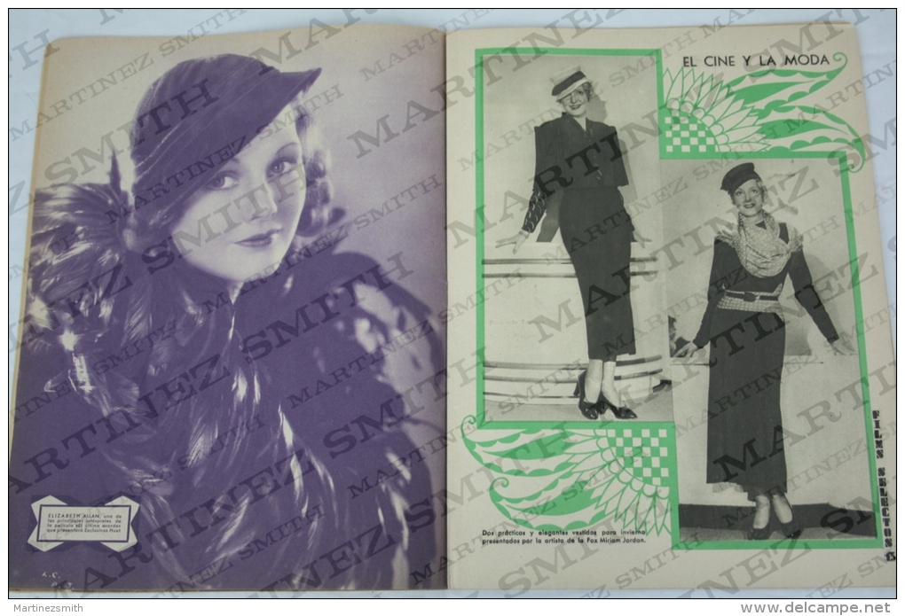 1933 Movie Actors Magazine - Madge Evans, Elizabeth Allan, Barbara Stanwyck, Douglas Fairbanks, Miriam Hopkins...