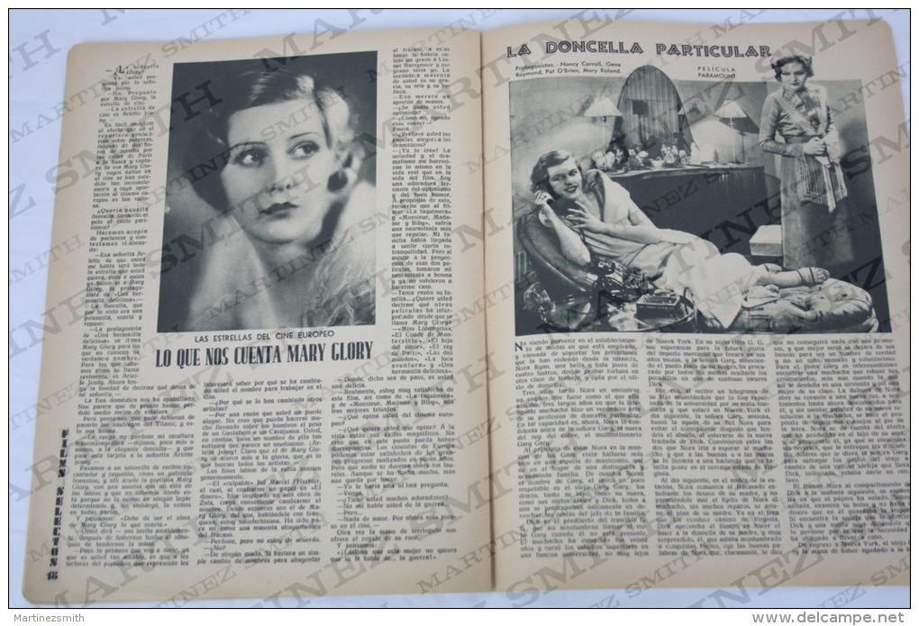 1933 Movie/ Cinema Actors Magazine - Frances Dee, Fatty, Simone Simon, Fay Wray, Joan Crawford, Roscoe Arbuckle... - Zeitschriften