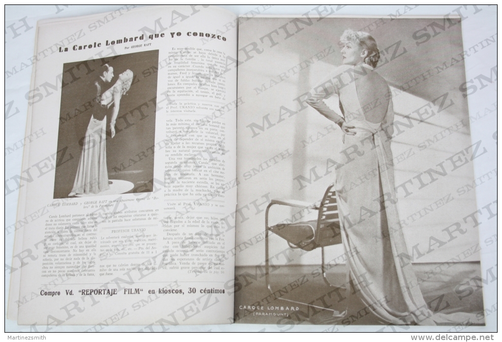 1934 Movie/ Cinema Actors Magazine - Mae West, George Raft, Carole Lombard, Clark Gable, Paulette Dubot, Jean Harlow... - Zeitschriften