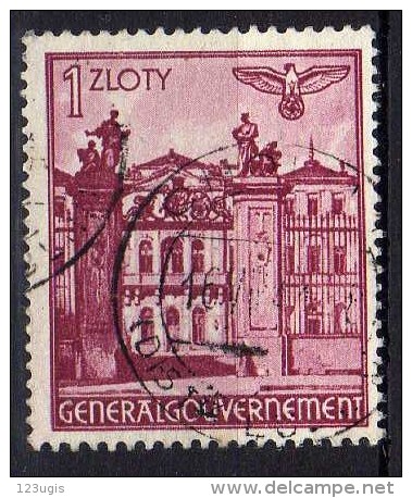 Generalgouvernement Mi 51, Gestempelt [280115XI] - Besetzungen 1938-45