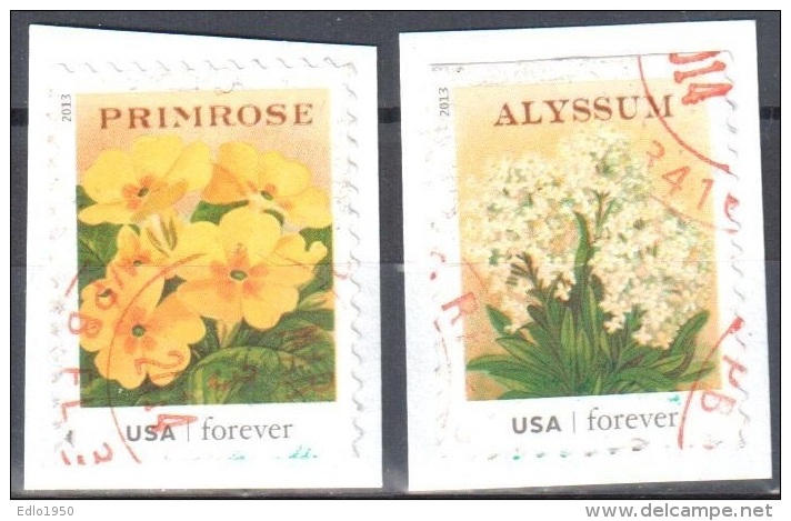 United States 2013 Vintage Seed Packets Sc # 4758,63 - Mi 4957,62 - 2v - Used - Usati