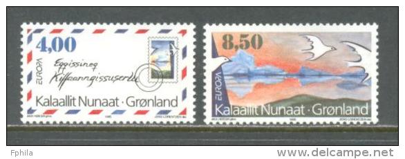 1995 GREENLAND EUROPA CEPT PEACE FREEDOM MICHEL: 262-263 MNH ** - Unused Stamps