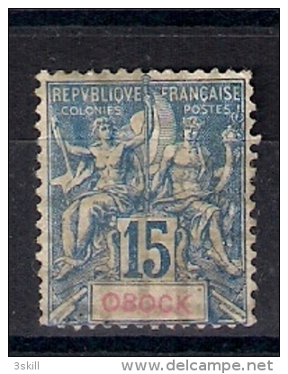 Obock 1892, YT 37 (*)  , Cote 22,75 - Neufs