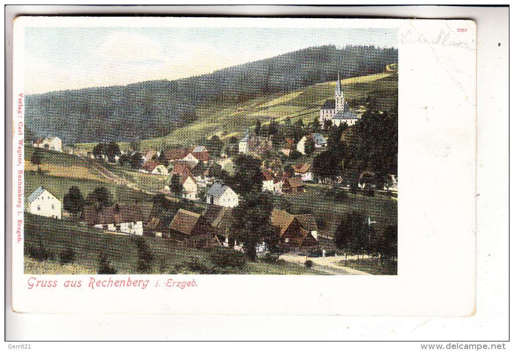 0-9213 RECHENBERG, Panorama, Ca. 1905 - Rechenberg-Bienenmühle