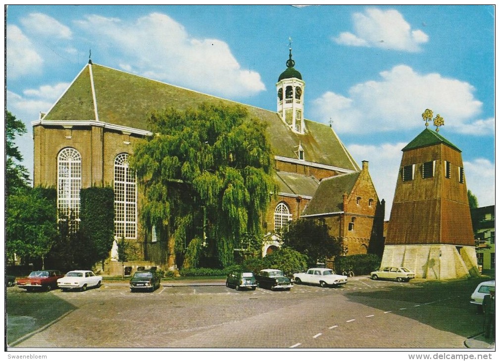 NL.- Ansichtkaart - Sneek. Martinikerk Met Klokkenstoel. Groote Kerk. Grote Kerk. Kerk. 2 Scans - Sneek