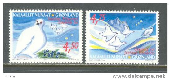 2001 GREENLAND CHRISTMAS MICHEL: 374-375 MNH ** - Ongebruikt