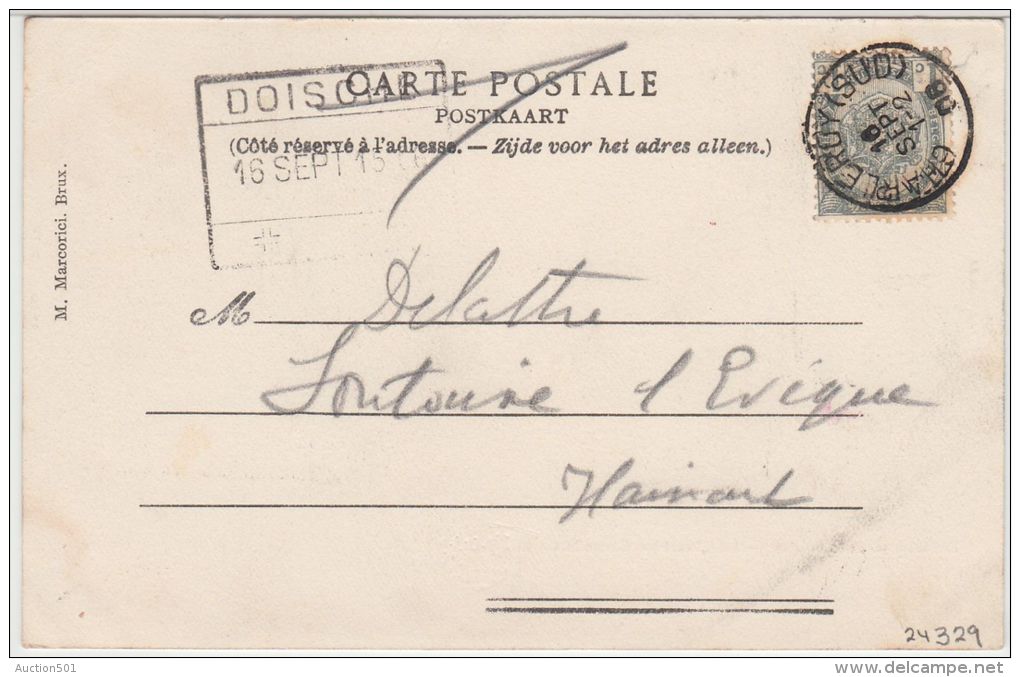 24329g QUARTIER CHEMIN De La GARE - FRONT BELGE - Doische - 1906 - Doische