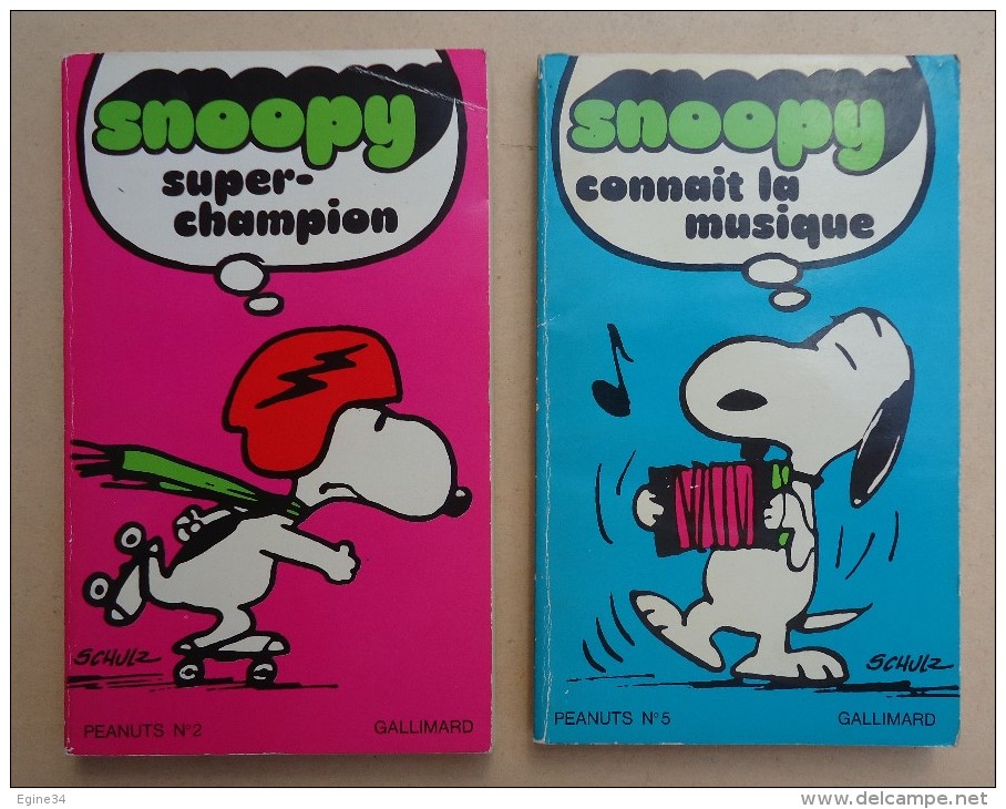 Charles Schulz  - SNOOPY Super Champion Peanuts No 2 - SNOOPY Connait La Musique Peanuts No 5 - Snoopy