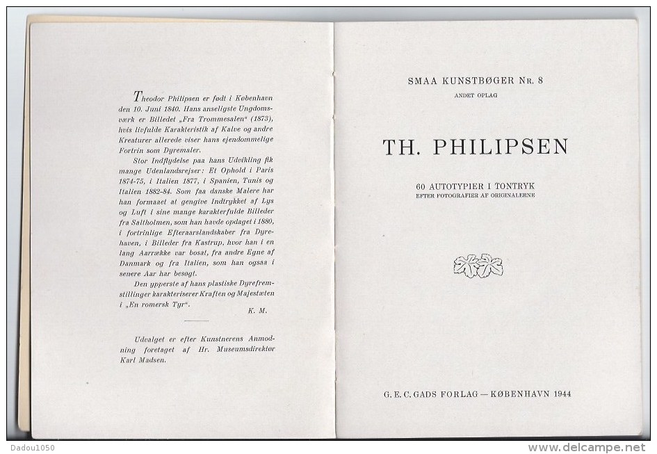 Peintre  Danois Théodore Philipsen 1840 1920 - Cultura