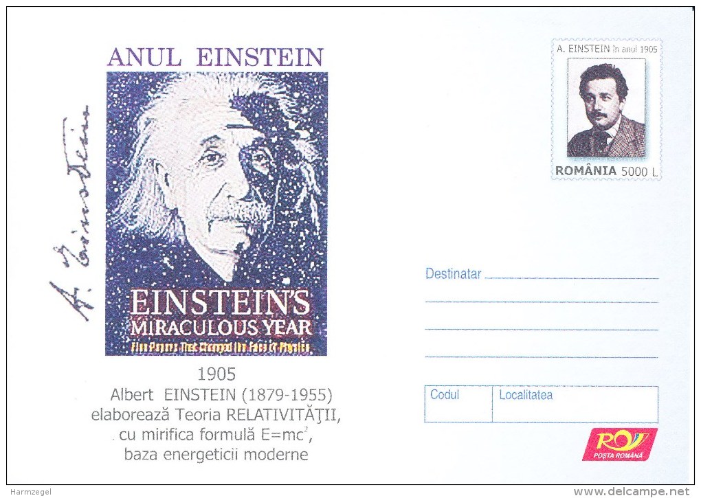 Postwaardestuk, Postal Stationery, Einstein - Albert Einstein