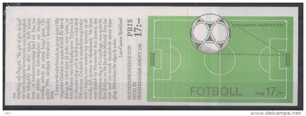 SUEDE  Carnet  N°  (1489/91 X 2 ) * *  ( Cote 8e ) 1988   Football  Soccer Fussball - Ungebraucht