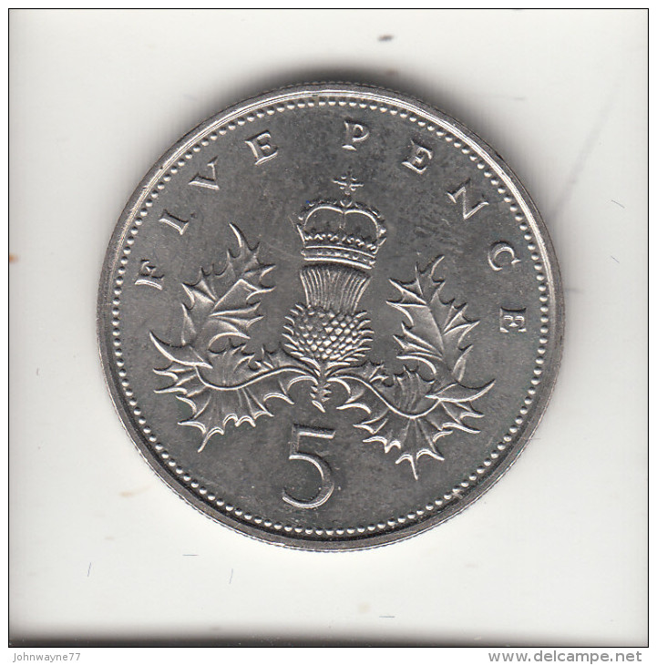 GRAN BRETAGNA 1983  - 5 PENCE - 5 Pence & 5 New Pence