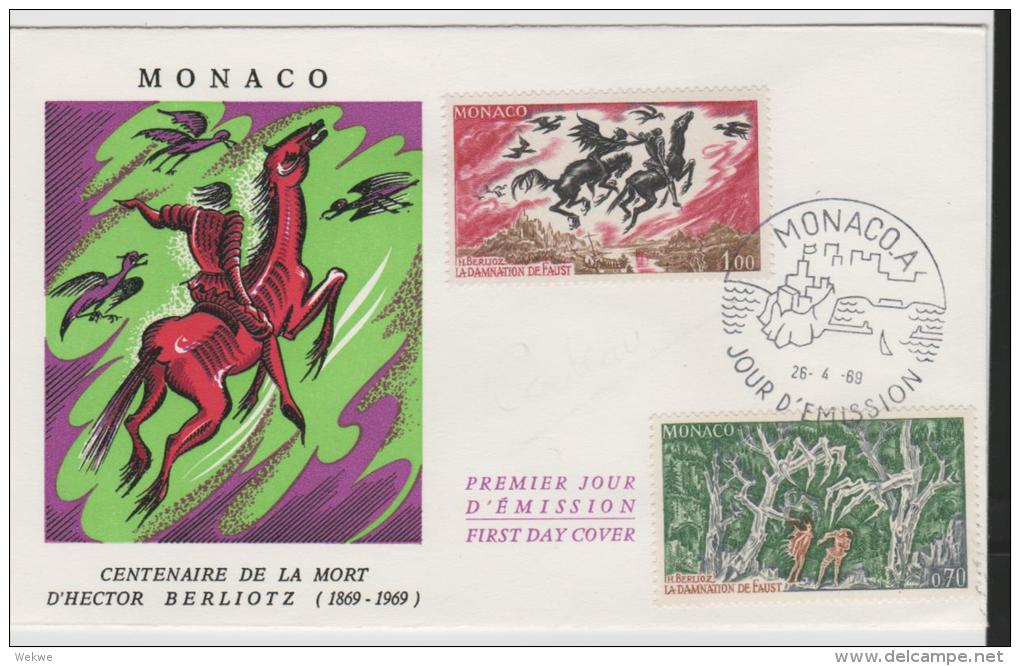 PM035/  MONACO - Todestag Von Berliotz 1969 - Lettres & Documents