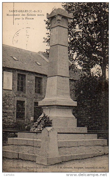 22 SAINT-GILLES Monument Des Soldats Morts Pour La France - Saint-Gilles-Vieux-Marché