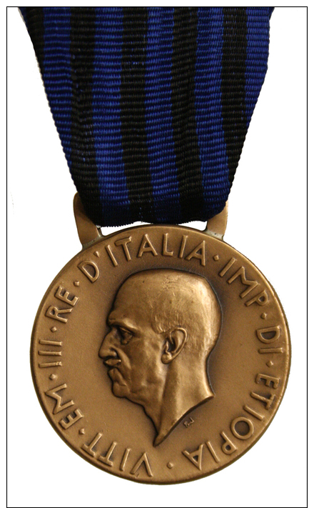 Medaglia Vittorio Emanuele III Africa Orientale "Molti Nemici Molto Onore" Riconio #N398 - Italie