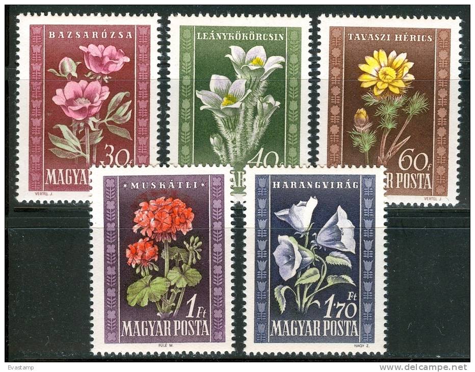 HUNGARY - 1950. Flower I. MNH!!! Mi 1112-1116. - Neufs