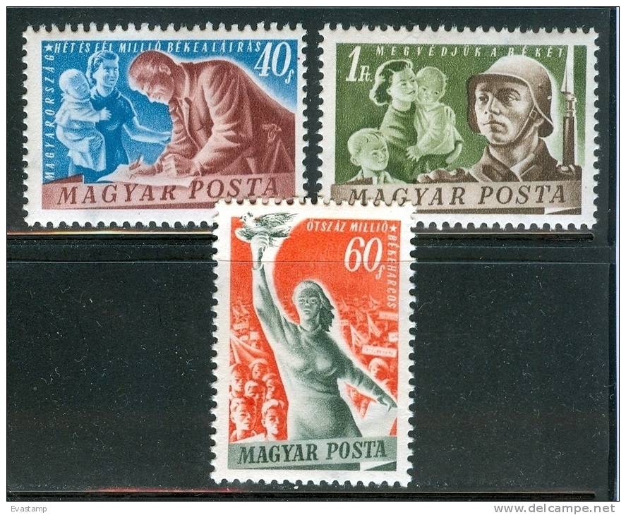 HUNGARY - 1950. Peace World Congress Cpl.Set MNH!!! Mi 1139-1141 - Unused Stamps