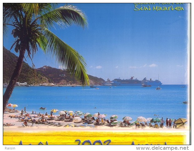 Calendrier Saint Martin Antilles 2003  Ed. Exbrayat  TBE - Autres & Non Classés