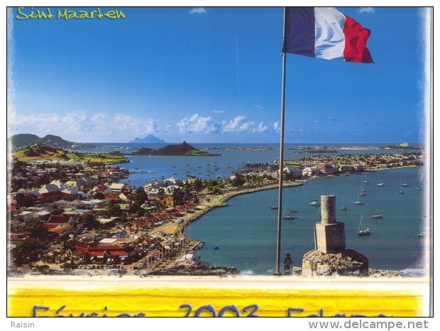 Calendrier Saint Martin Antilles 2003  Ed. Exbrayat  TBE - Autres & Non Classés