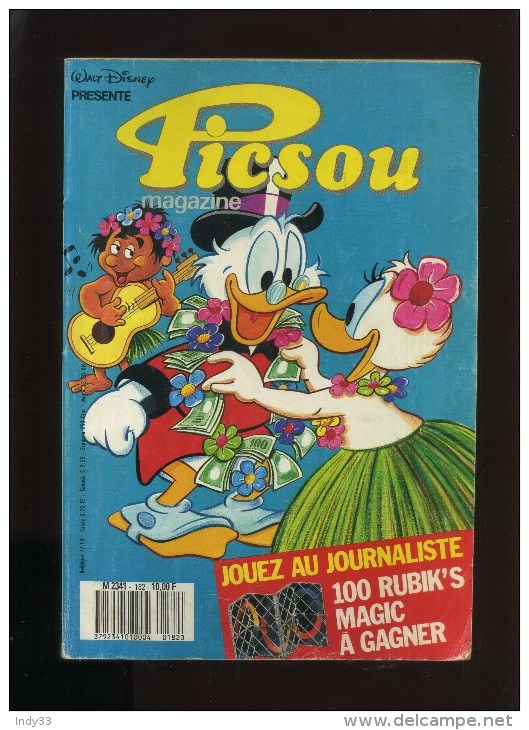 - PICSOU MAGAZINE N°182 . 1987 . - Picsou Magazine