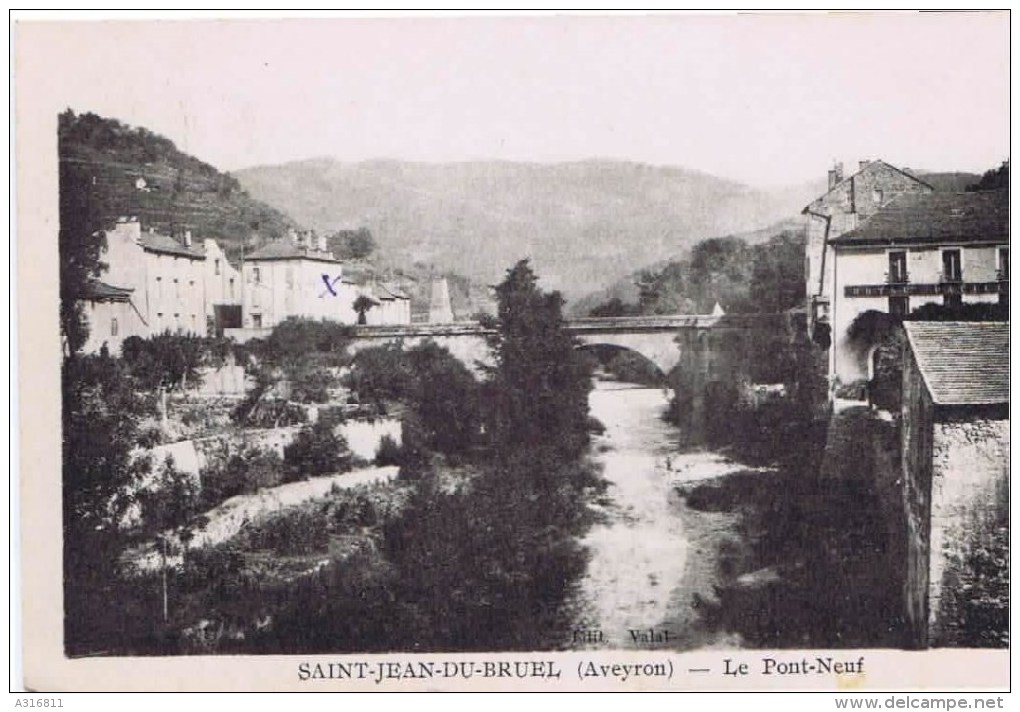 Cpa SAINT JEAN DU BRUEL Le Pont Neuf - Autres & Non Classés