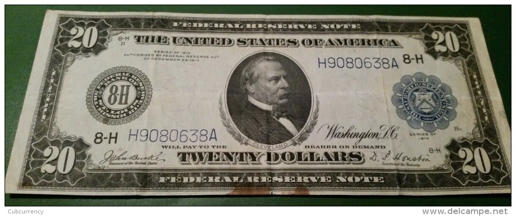 USA 20 Dollars 1914 St.Luis Scarce - Federal Reserve Notes (1914-1918)