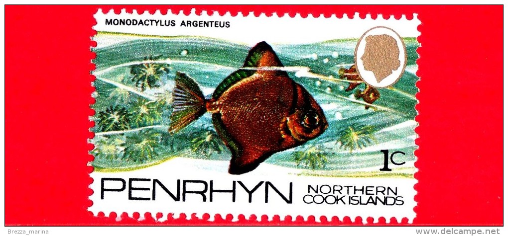 PENRHYN - Northern Cook Islands - Nuovo - 1974 - Pesci - Fish - Monodactylus Argenteus - 1 C - Penrhyn