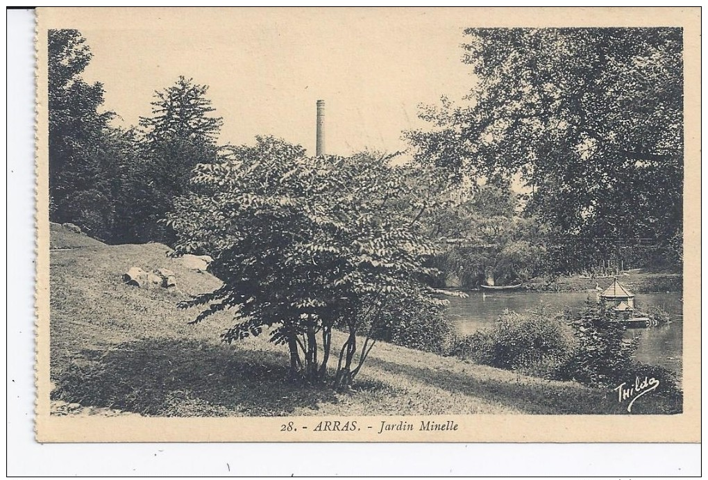 CPA 62 - ARRAS - Jardin Minelle - Arras