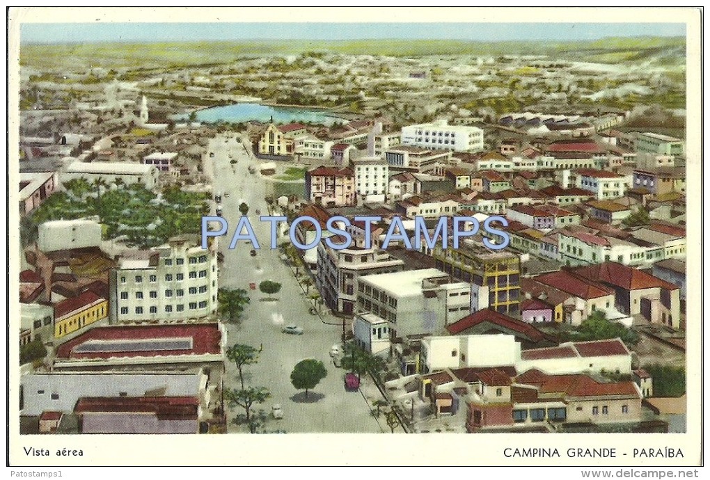 1535 BRAZIL CAMPINA GRANDE PARAÍBA AERIAL VIEW POSTAL POSTCARD - Campo Grande