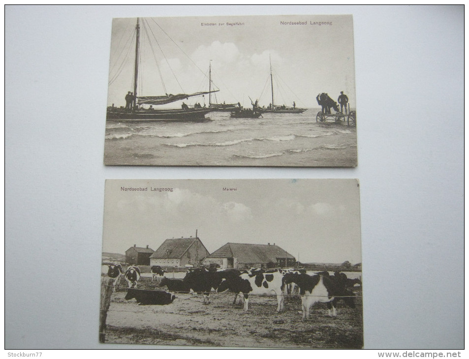 LANGEOOG      , 2 Schöne Karten  Um  1910 - Langeoog