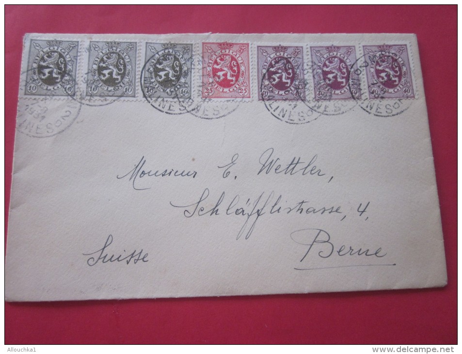 1931 MALINES  Belgique Belgie Lettre Letter Cover Affranchissement Multiple -&gt; Bern Berne  Suisse - Poste Rurale