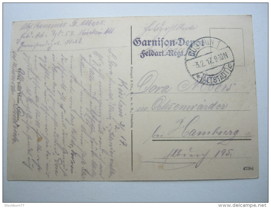 Küstrin ,  Cüstrin  ,1917  ,  ,   Schöne Karte , 2 Scans - Neumark