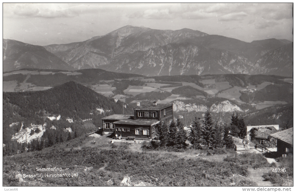 1964 SEMMERING SESSELIFT HIRSCHENKEGEL - Semmering