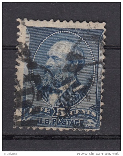 USA   5 C Präsidenten 1887 - Mit Balken-Ring-Stempel - Used Stamps