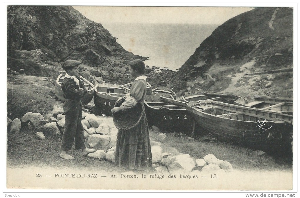 25, Pointe Du Raz. - Au Porzen, Le Refige Des Barques - LL - La Pointe Du Raz