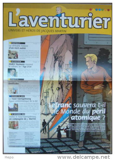 Martin - Univers Alix Lefranc - Journal Promo L´aventurier 7 - Dossiers De Presse